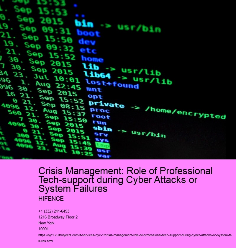 Crisis Management: Role of Professional Tech-support during Cyber Attacks or System Failures  